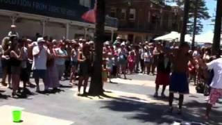 Street comedy show in Manly