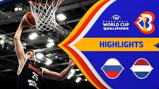 Russia - Netherlands | Basketball Highlights - #FIBAWC 2023 Qualifiers