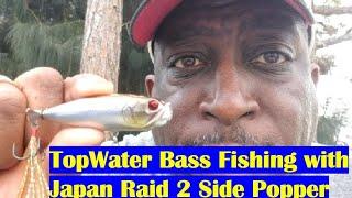 Topwater Bass Fishing Raid Japan 2 Side Popper