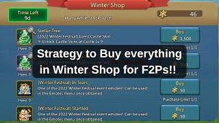 Lords Mobile - Strategy to Buy everything in Winter Shop!!