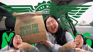 HUGE WINGSTOP MUKBANG 먹방 EATING SHOW! + Parm Garlic Tenders, Buffalo, Lemon Pepper | MONDAY MUNCHIES