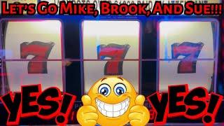 Best Slots! Blazing 7's & Flaming Bonus 7's For Mike, Brook, & Sue!
