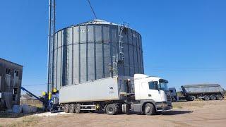 The most powerful mobile grain cleaner in the world - ОВС70М4L. Fast and cheep cleaning of any grain