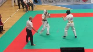 IFK 5th World Tournament Karate knockdown - Bogdan Bodor VS Serghei Derevenco