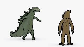 GODZILLA vs MONKEY - Part 1 REMASTERED (Side by Side)