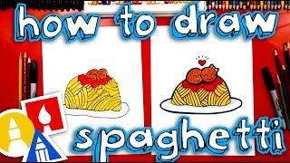 How To Draw Funny Spaghetti And Meatballs