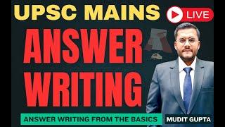  UPSC Mains Answer Writing LIVE by Mudit Gupta | 450+ Marks Techniques to Crack IAS! 