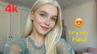 4k micro bikini & try on haul 2025 | see through transparent try on haul lingerie fashion haul