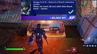 How to EASILY Search a Stark Industry chest in Fortnite locations Quest!