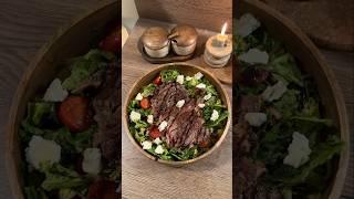 Steak salad (aka my new obsession ) #steak #beefrecipe #salad