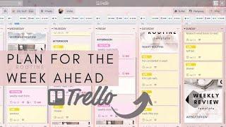 MY WEEKLY PLANNING ROUTINE USING TRELLO DIGITAL PLANNER