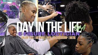 I was ROBBED! | DITL 6 Figure Loctician | Watch Me Work | Loc Retwist and Retie Tips