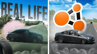 Аварии на реальных событиях в BeamNG.Drive #63