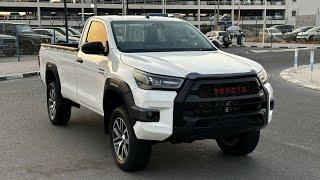 hilux pickup single cabin White Color Year 2021 diesel manual gear 2.8L