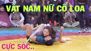 GIRLS vs. BOYS. Vật nam nữ - Nữ Đô Huế : Đ.T.Kim Oanh  hạ gục 2 đô vật trẻ xứ Bắc..