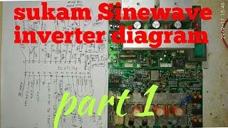 Sukam Sinewave inverter diagram smd and old and microcontroller pin details with falut finding