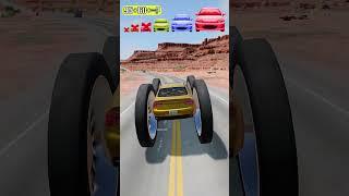 Big and Small Cars vs 60 ton steel coil – Who Breaks First?!  #shorts