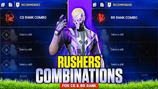 RUSHERS SKILL COMBINATION FOR FAST RANK PUSH || BEST CHARACTER COMBINATION FOR RUSHERS