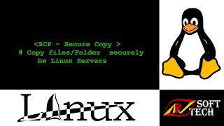 SCP - copy file & folder securely between Linux Server | scp command | Linux Tutorial | ARV SoftTech