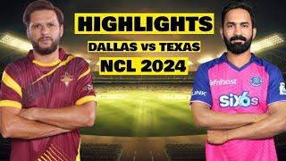 Full Highlights | Match 1 | Texas Gladiators CC vs Dallas Lonestars CC | NCL 2024