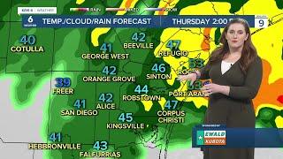 HEAVY RAIN: All Coastal Bend neighborhoods will have a soggy Thursday forecast (1-9-25)