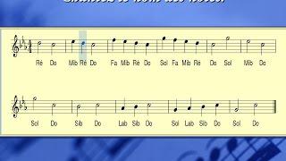 SOLFÈGE : Do mineur naturel, motifs ascendants et descendants