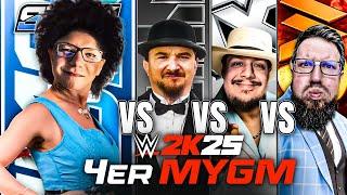 ES KRACHT! MIT SMACKDOWN AN DIE SPITZE!! | WWE 2K25 4ER MYGM MODE ONLINE #1