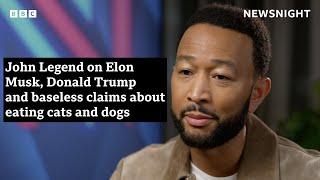 John Legend on Elon Musk, Donald Trump and baseless claims about eating cats and dogs