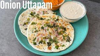 Onion Uttapam Recipe | Restaurant Style Uttapam Recipe | South Indian Uttapam Recipe | Best Bites