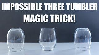 Three Tumblers - IMPOSSIBLE Party/ Bar Trick - Magic Tricks REVEALED