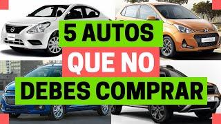 5 AUTOS que NO debes CONSIDERAR a COMPRA | Motoren Mx