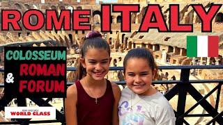 Ancient Rome Vlog 2021|Colosseum Tour|Roman Forum Areas|Travel Italy|Rory and Sage World Class Ep44