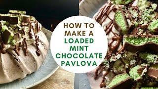 How to make a Loaded Mint Chocolate Pavlova - with Aero