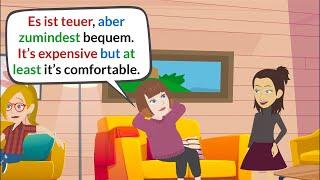 Deutsch Lernen Mit Dialogen | German Conversation B2 - Buying a Sofa️