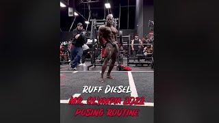 RUFF DIESEL FULL MR. OLYMPIA 2022 POSING ROUTINE 4K | THE DRAGONS LAIR GYM