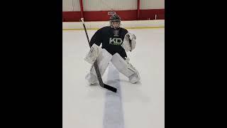 KD Goaltending: Skating warmup drill with lateral transitions