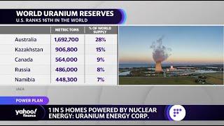 Uranium Energy Corp CEO: 'One in every 5 homes in America is powered by nuclear energy'