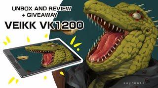 VEIKK VK1200 A CHEAP AND PORTABLE DISPLAY TABLET!? | TABLET  REVIEW 