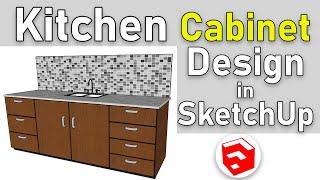 How to create kitchen cabinets in SketchUp | Create a Kitchen Cabinets in SketchUp | Sketchup