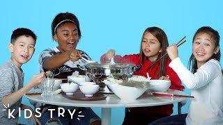 Kids Try Chinese Hot Pot | Kids Try | HiHo Kids