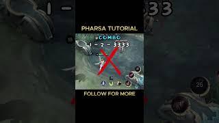  Pharsa Combo Tutorial #mobilelegends #mlbb #mlbbtutorial #pharsamobilelegends #pharsa #yumemoba