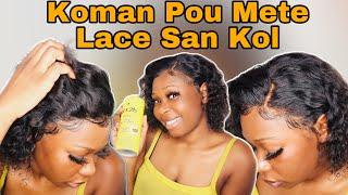 Koman Pou Mete Perik San KOL | Lace Frontal Without GLUE