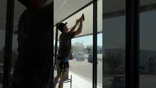 How To Apply Privacy Window Film To Huge Store Front Windows.