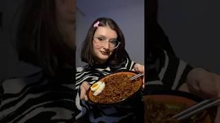 Jajangyeon Ramen Mukbang #jajangmyeon #jajangmyeonmukbang  #mukbang #ramen #noodles