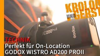 Perfekt für On-Location  - GODOX WISTRO AD200 PROII  Krolop&Gerst