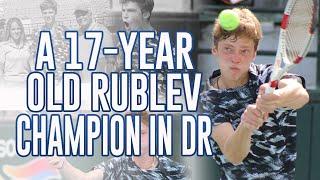 Andrey Rublev winning one of his first Pro titles in Dominican Republic