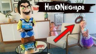 Hello Neighbor in Real Life SWITCH UP!!! Lost Kitties Toy Scavenger Hunt! We Hide His Toys!