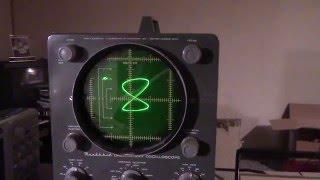 Heathkit O-12 Oscilloscope test