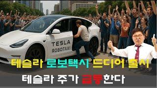 테슬라 로보택시 드디어 출시 /테슬라 주가 급등한다