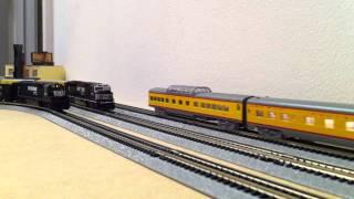 N scale DCC layout with sounds